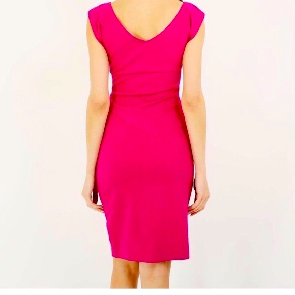 Diane von Furstenberg sheath crepe dress, hidden side zipper. Fully lined. - Picture 2 of 7
